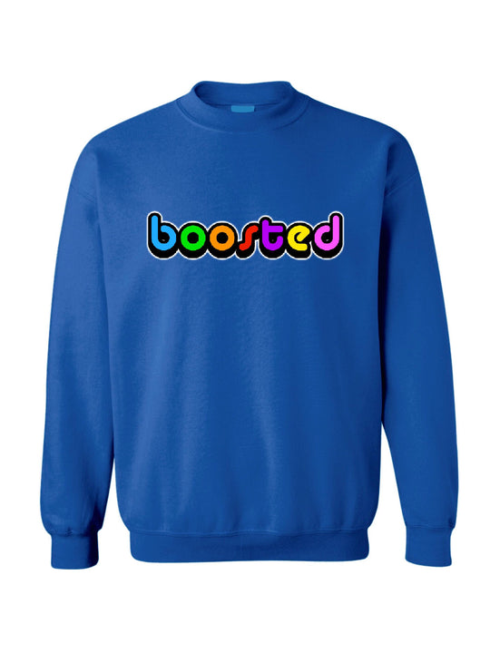 Rainbow Boosted Crewneck Sweatshirt